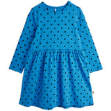 Mini Rodini Blue Polka Dots AOP Ls Kjole