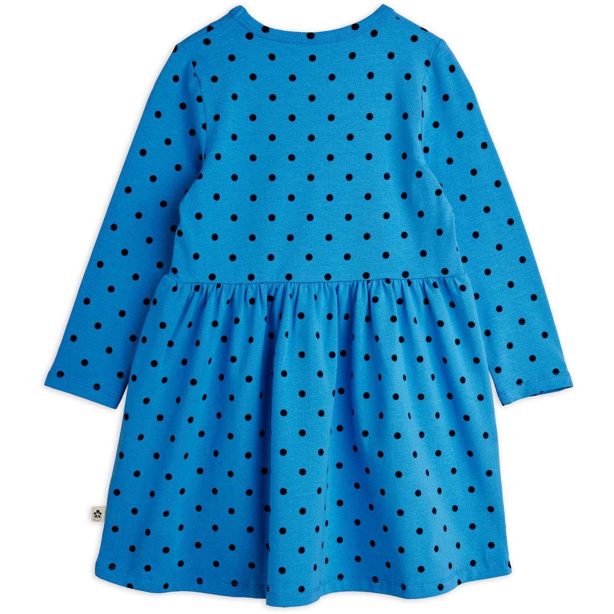 Mini Rodini Blue Polka Dots AOP Ls Kjole