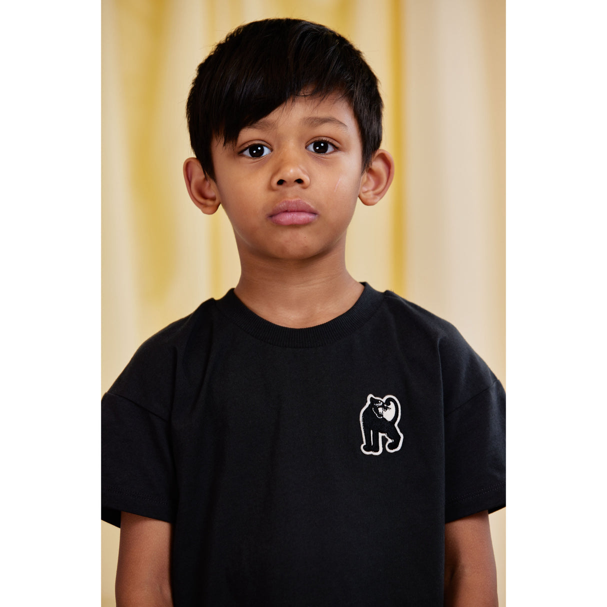 Mini Rodini Black Panther Patch Ss Tee
