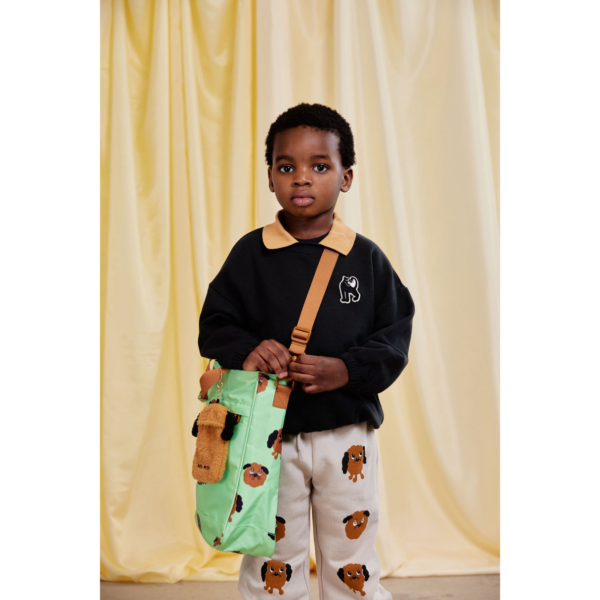 Mini Rodini Black Panther Patch Krave Sweatshirt