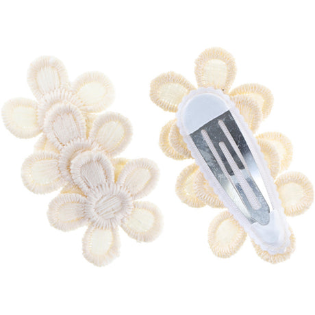 Bow's by Stær Råhvid Dahlia Hårspænde (2 Pak)