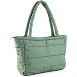 DonebyDeer Green Quiltet Pusle Tote Bag