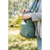 DonebyDeer Green Quiltet Pusle Tote Bag