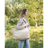 DonebyDeer Sand Quiltet Pusle Tote Bag