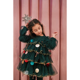 MarMar Ballerina Glitter Dark Leaf December Kjole
