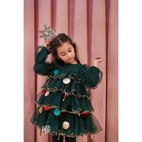 MarMar Ballerina Glitter Dark Leaf December Kjole
