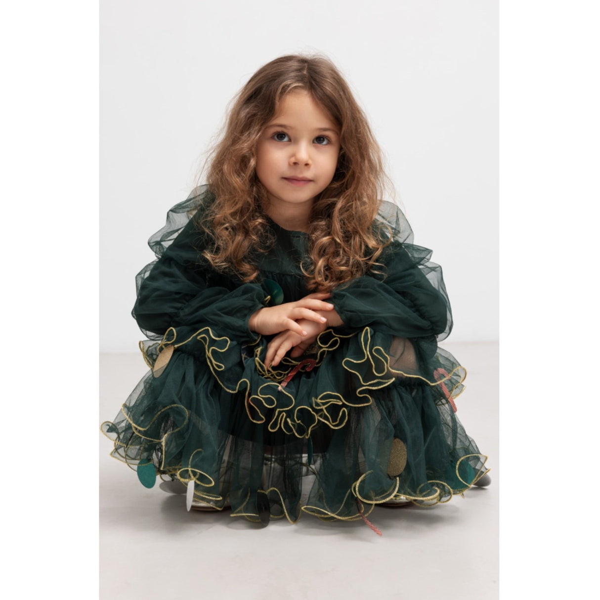 MarMar Ballerina Glitter Dark Leaf December Kjole