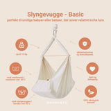 MEMBANTU Grey Organic Baby Slyngevugge Basic