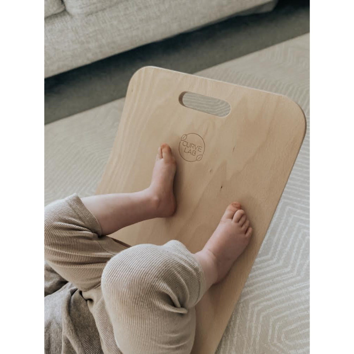 Curve Lab Balancebræt Light Grey Perfect Arc Felt
