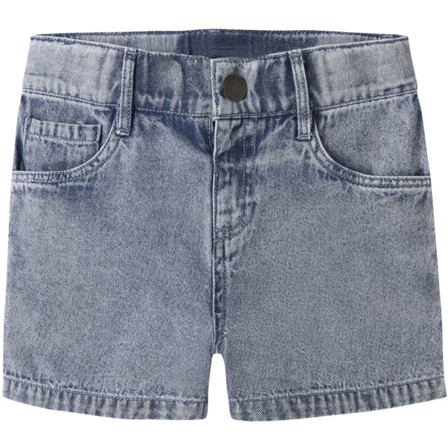 Lil'Atelier Medium Blue Denim Nmmfunda Loose Dnm Shorts 5552-Fd Lil