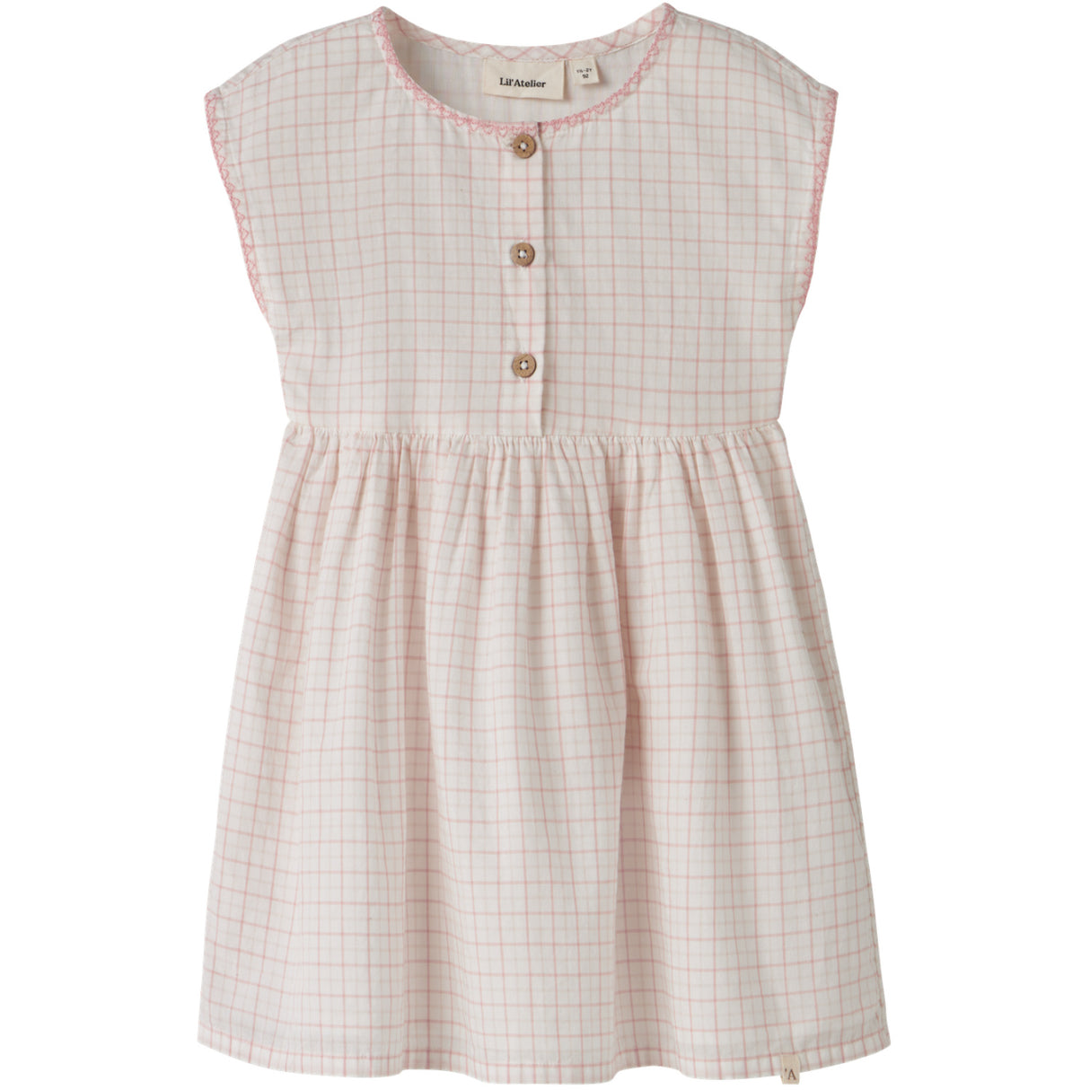 Lil'Atelier Coconut Milk Rose Tan Nmfhedda Sl Kjole Lil
