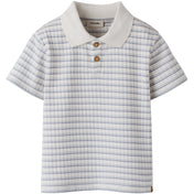 Lil'Atelier Coconut Milk Dusty Blue Nmmhaldur Ss Loose Polo Lil