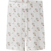 Lil'Atelier Coconut Milk Strawberry Nmfrachello Duna Slim Biker Shorts Lil