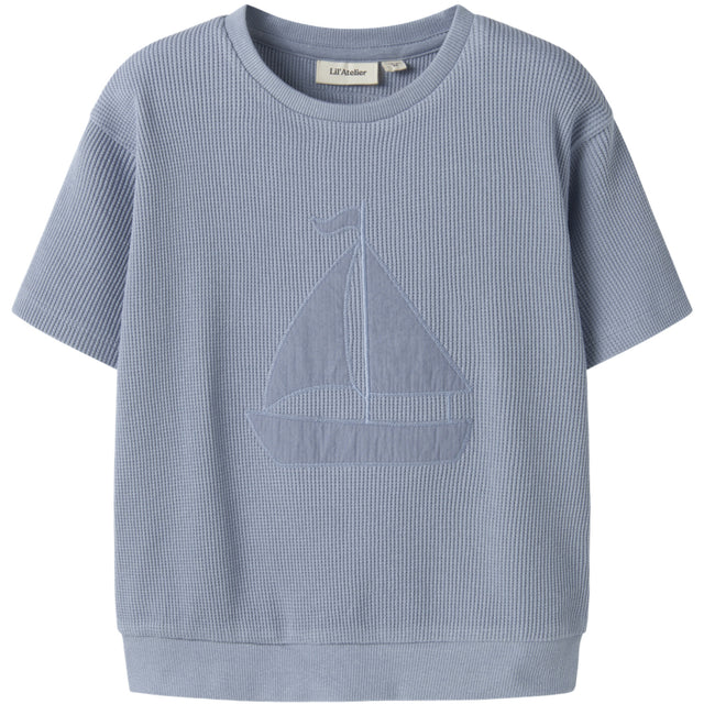 Lil'Atelier Dusty Blue Nmmharun Ss Loose Sweat Lil