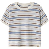 Lil'Atelier Coconut Milk Dusty Blue Nmmhito Ss Loose Strik Lil
