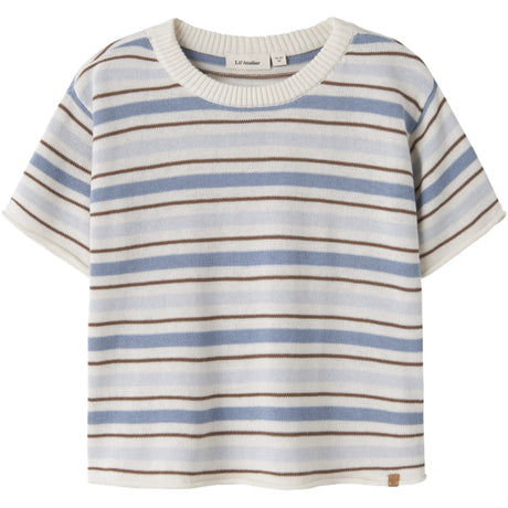 Lil'Atelier Coconut Milk Dusty Blue Nmmhito Ss Loose Strik Lil