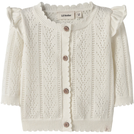 Lil'Atelier Coconut Milk Nbfjela Ls Strik Card Lil
