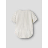 Lil'Atelier Coconut Milk Dusty Blue Nbmhagi Ss Loose Skjorte Body Lil