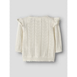 Lil'Atelier Coconut Milk Nbfjela Ls Strik Card Lil