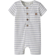 Lil'Atelier Coconut Milk Dusty Blue Nbmhaldur Ss Loose Kort Dragt Lil