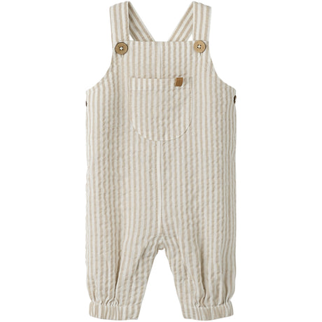 Lil'Atelier Coconut Milk Feather Gray Nbmfausto Loose Overall Lil