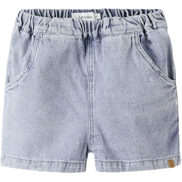 Lil'Atelier Medium Blue Denim Nbnriver Loose Shorts 2088-Sv Lil