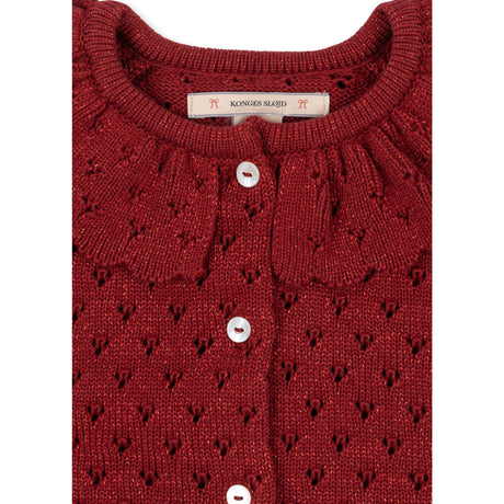 Konges Sløjd Red Dahlia Holiday Strik Cardigan