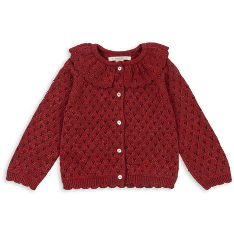 Konges Sløjd Red Dahlia Holiday Strik Cardigan