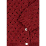 Konges Sløjd Red Dahlia Holiday Strik Cardigan