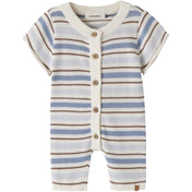 Lil'Atelier Coconut Milk Dusty Blue Nbmhito Ss Strik Dragt Lil
