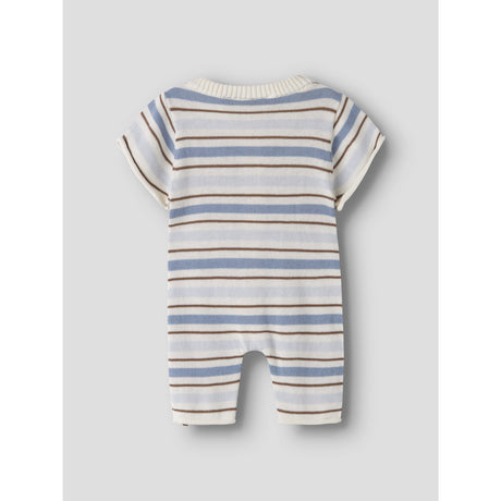 Lil'Atelier Coconut Milk Dusty Blue Nbmhito Ss Strik Dragt Lil