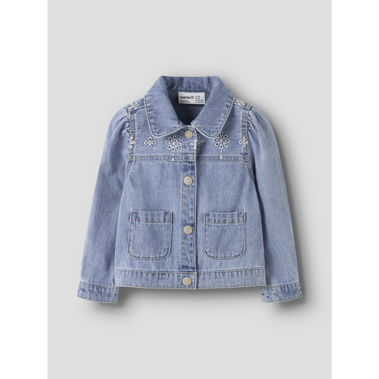 Name It Light Blue Denim Anglaise Nmfharper Dnm Anglaise Jakke 1026-Ov H