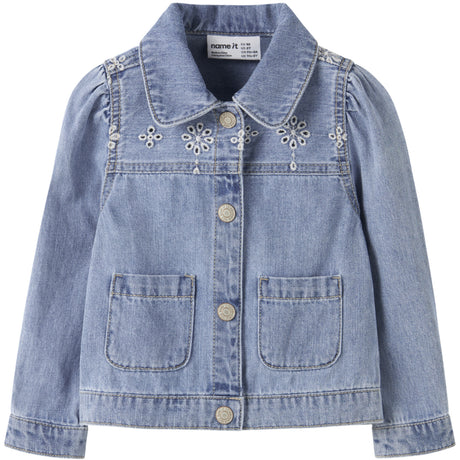 Name It Light Blue Denim Anglaise Nmfharper Dnm Anglaise Jakke 1026-Ov H