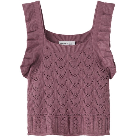 Name It Mesa Rose Nmfholga Sl Strik Top