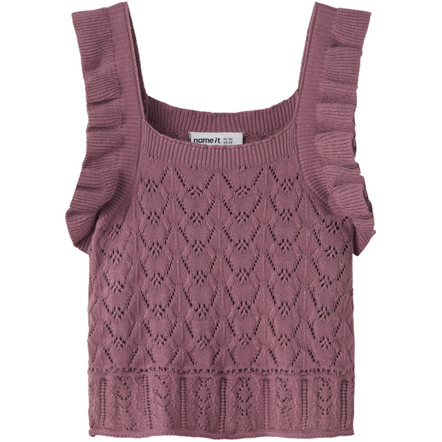Name It Mesa Rose Nmfholga Sl Strik Top