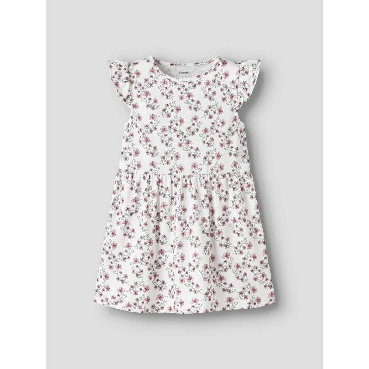 Name It Bright White Nmfhailedo Kasket Sl Kjole