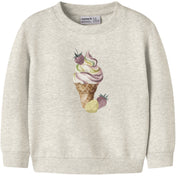 Name It Peyote Melange Nmfjovina Ls Nreg Sweat Unb Box