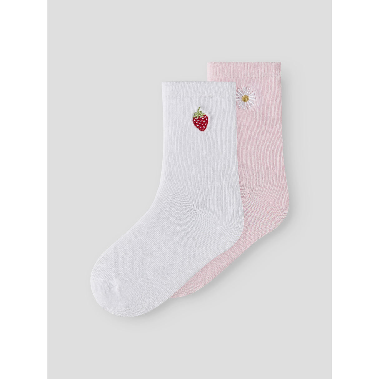 Name It Cradle Pink Bright White Nmfjuliso 2P Strømper