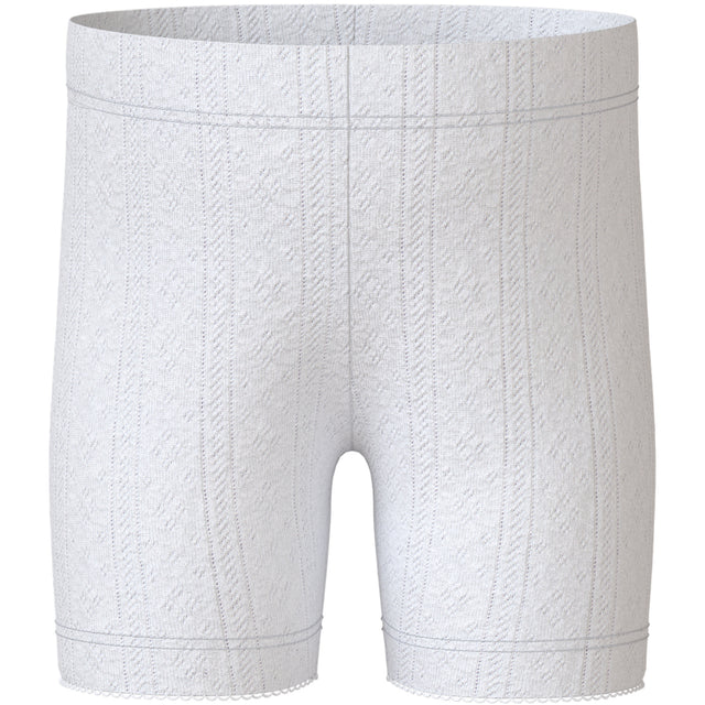 Name It Bright White Nmfjudy Slim Biker Shorts