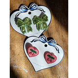 Konges Sløjd Cherry 2 Pak Heart Hair Clips