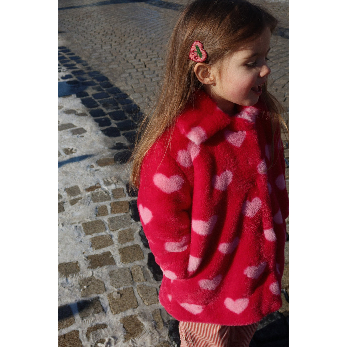 Konges Sløjd Cherry 2 Pak Heart Hair Clips