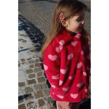 Konges Sløjd Cherry 2 Pak Heart Hair Clips