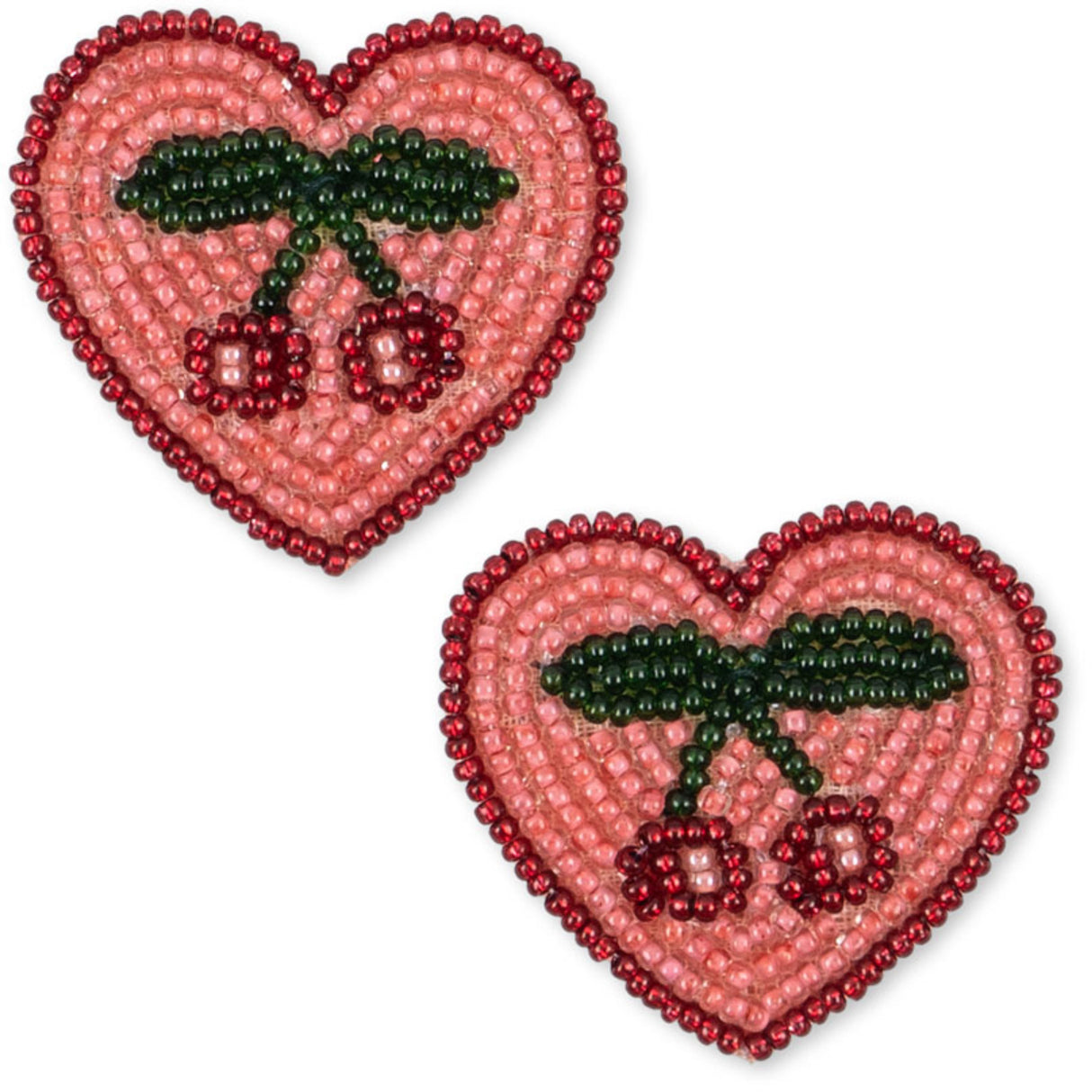 Konges Sløjd Cherry 2 Pak Heart Hair Clips