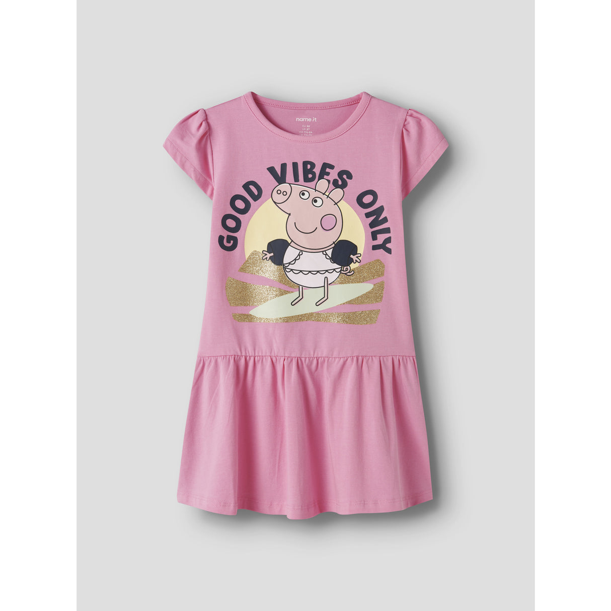 Name It Pink Drink Nmfarina Peppa Ss Kjole Cplg