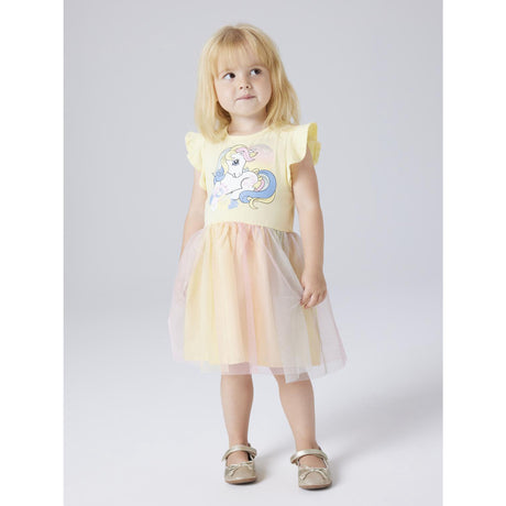Name It Double Cream Nmfadaja Mlp Ss Tyl Kjole Cplg