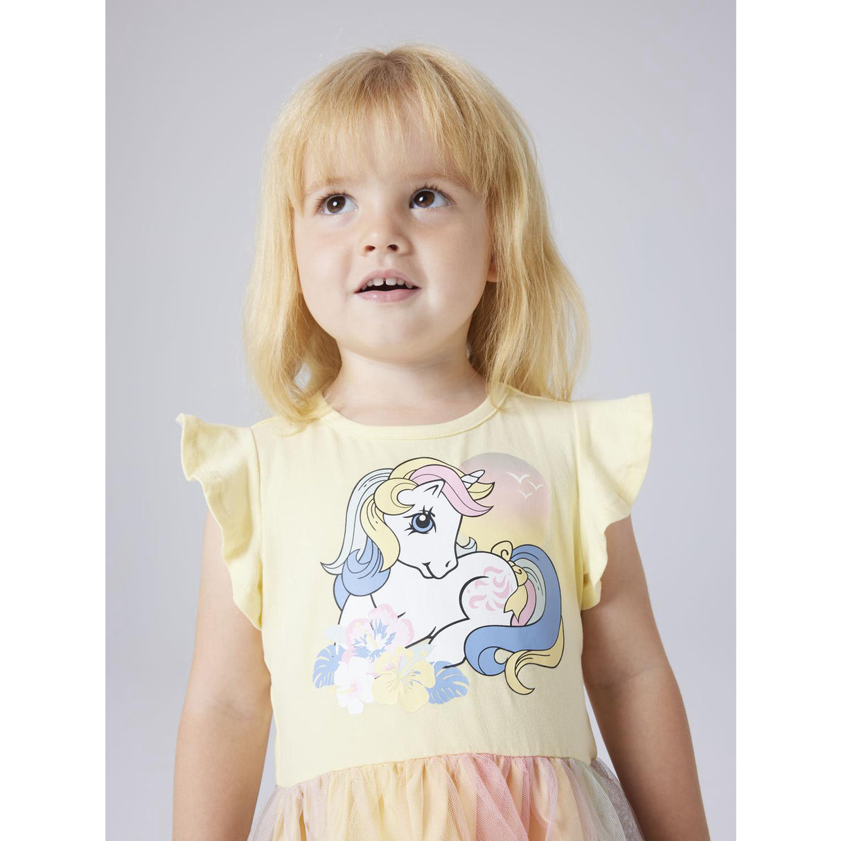 Name It Double Cream Nmfadaja Mlp Ss Tyl Kjole Cplg