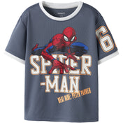 Name It Vintage Indigo Nmmanri Spider Nreg Ss Poly Top Mar