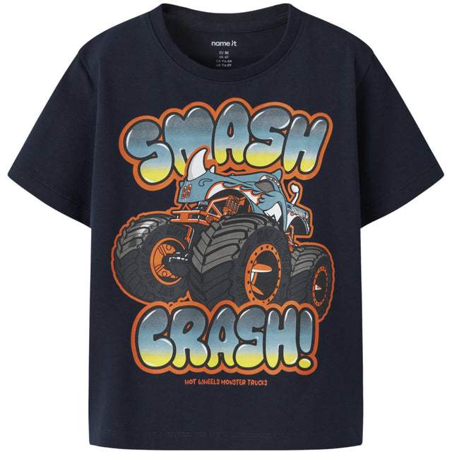 Name It Navy Blazer Nmmmore Hotwheels Ss Nreg Top Box Sky