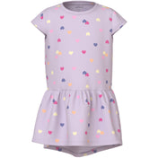 Name It Lavender Fog Colorful Hearts Nmfvigga Capsl Kjole F1 Noos