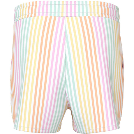 Name It Bright White Cool Stripe Nmfvigga Shorts F1 Noos